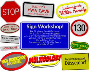 Customizable Sign Workshop (MMU,Multi-color or Single color printer)